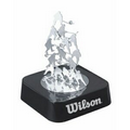 Silver Metal Hockey Magnetic Sculpture Block